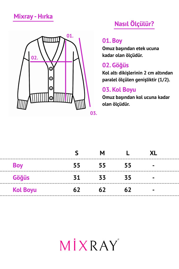 6972 Kadın Fitilli Basic Triko Hırka Lacivert - 6
