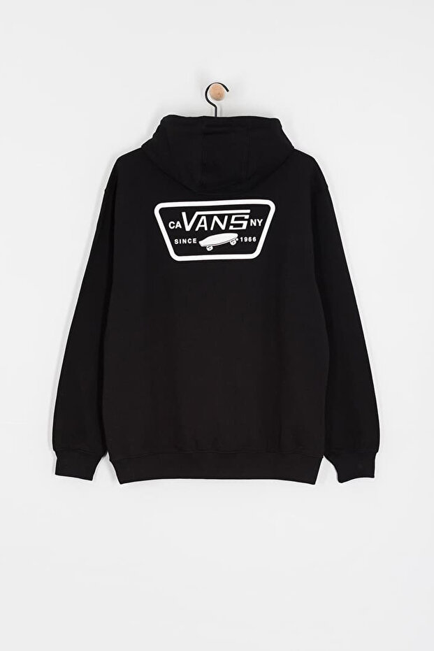 Erkek Full Patch Pullover Sweatshirt - Siyah - 6