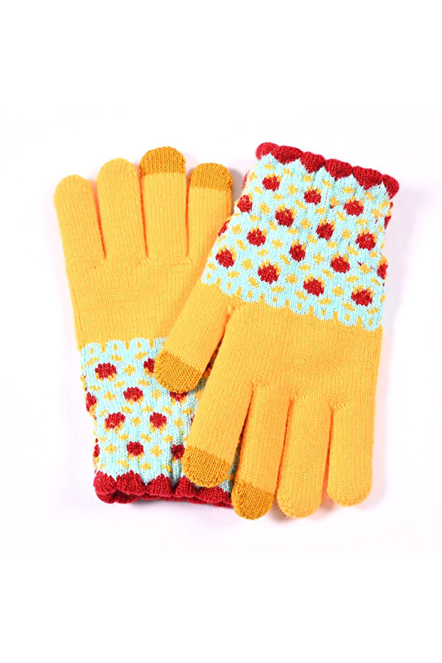 Mabel Turuncu Dokunmatik Eldiven - 2