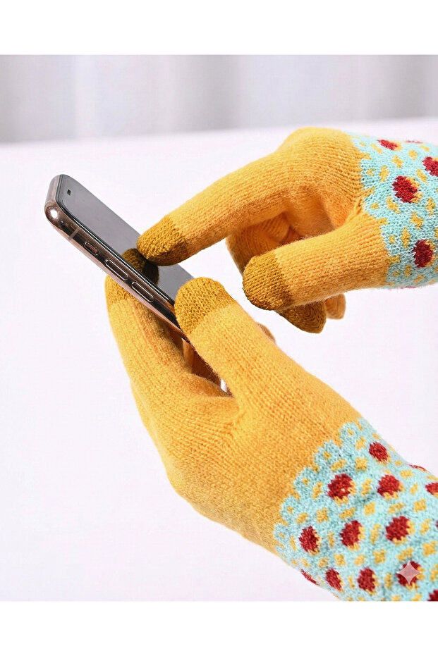Mabel Turuncu Dokunmatik Eldiven - 1