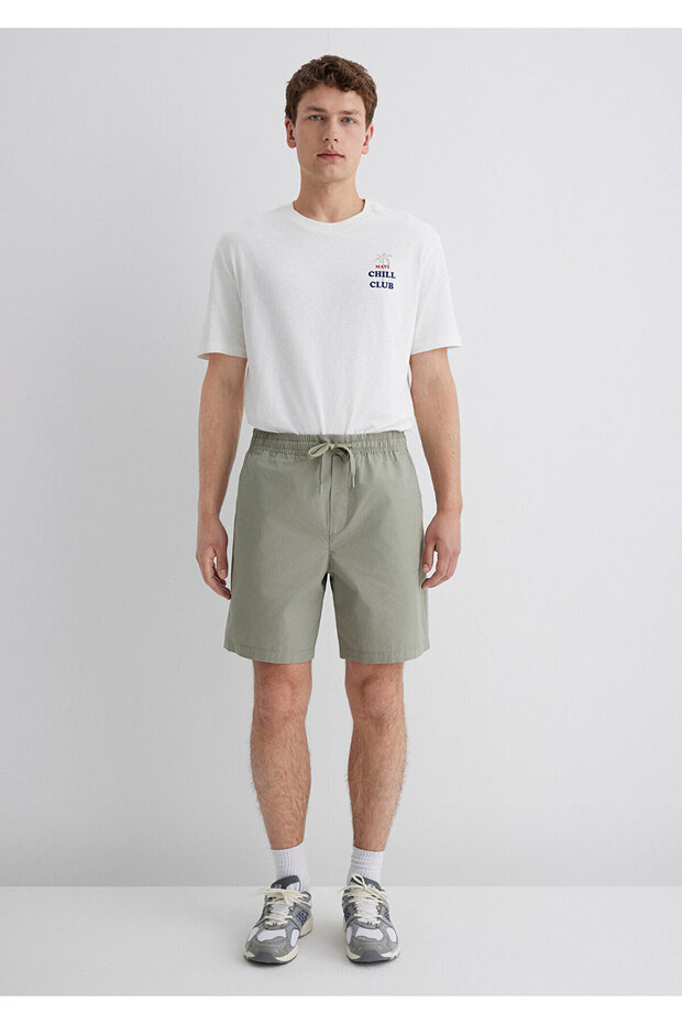 Yeşil Şort 0410266-71484 - 4