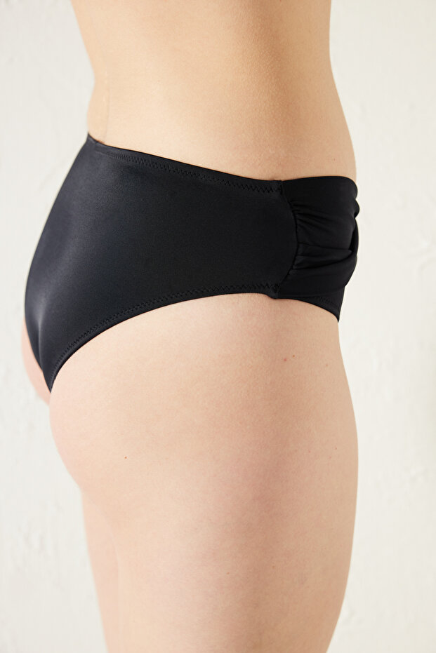 Basic Twist Black Bikini Bottom - 3