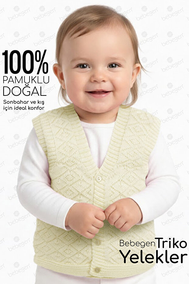 Knitwear Cream Baby Vest