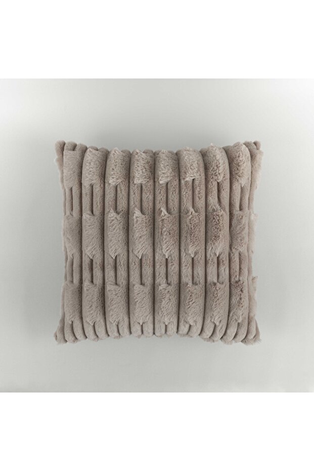 Latrell 45X45 cm Throw Pillow Cover Mink
