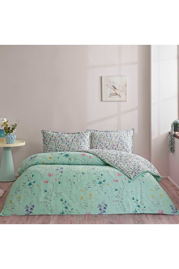 طقم غطاء لحاف مزدوج من Pepple Select&Ser Mint