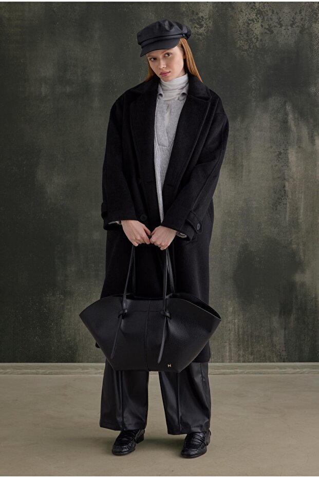 Maxi Shopper Çanta Siyah - 6