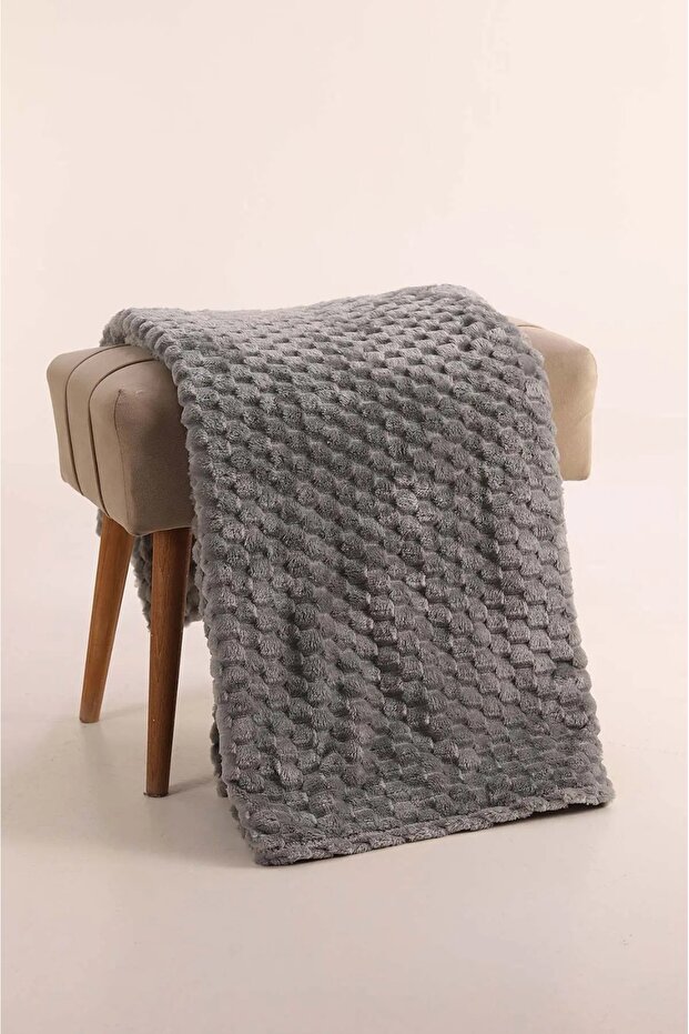180X220 Mira Sofa Cover - Soft Plush Luxury Non-Slip Base - Gray