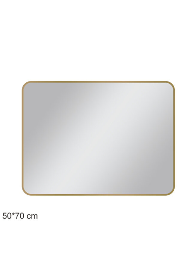 مرآة حمام مستطيلة بسيطة 50 × 70 سم - 1