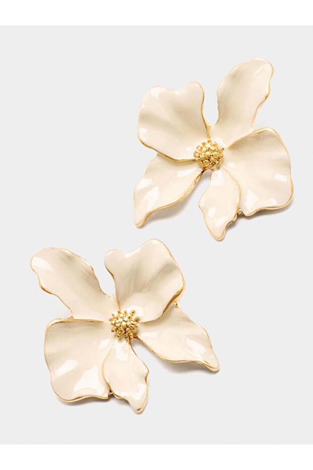 Mineli Çiçek Küpe - 1