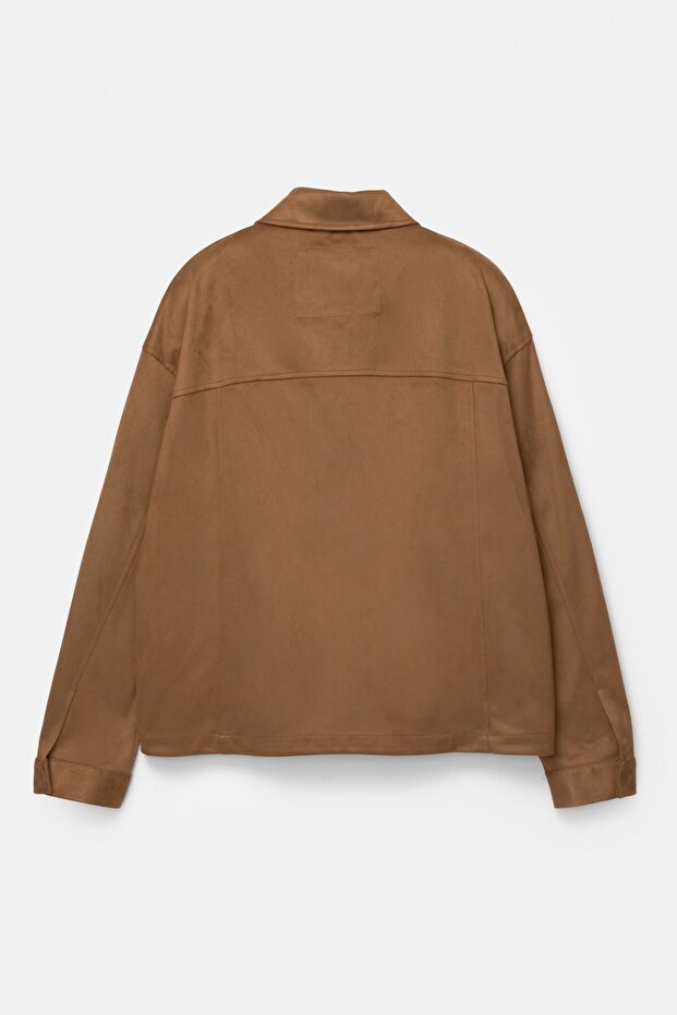 Süet efektli ceket - 2