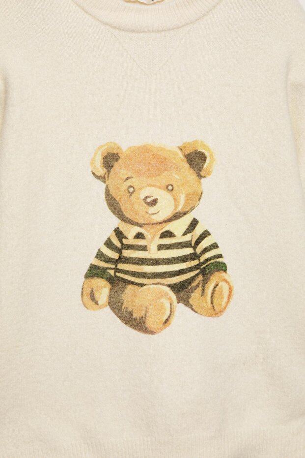 Yumuşak örgü ayıcık kazak - 6