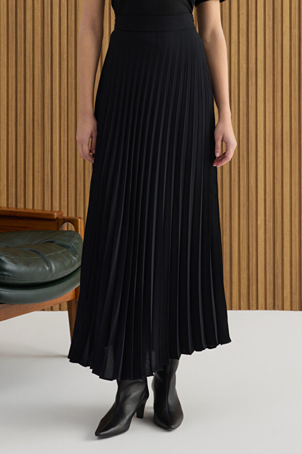 Siyah Pilise Etek - 3