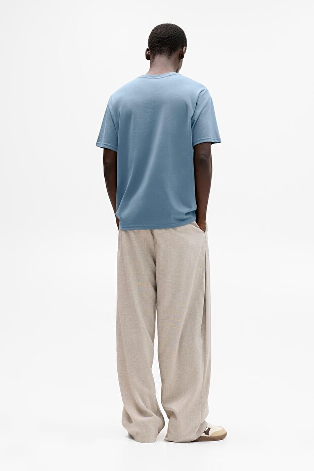 Basic kısa kollu pamuklu tişört - 2