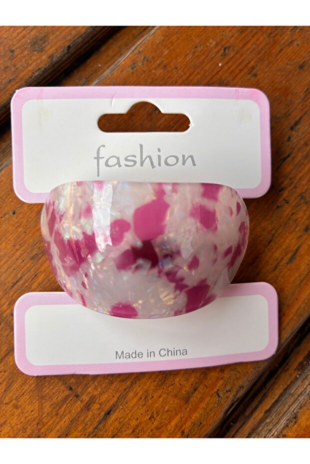 Oval Shape Multi-Colored Bone Rubber Buckle