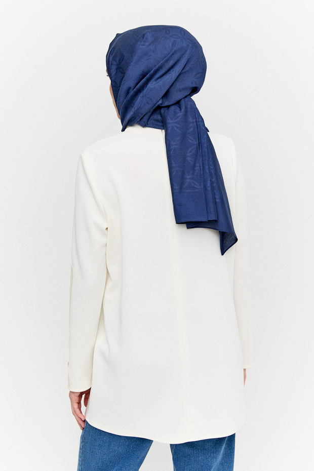 Hakim Yaka Kuşgözlü Örme Tunik - 6