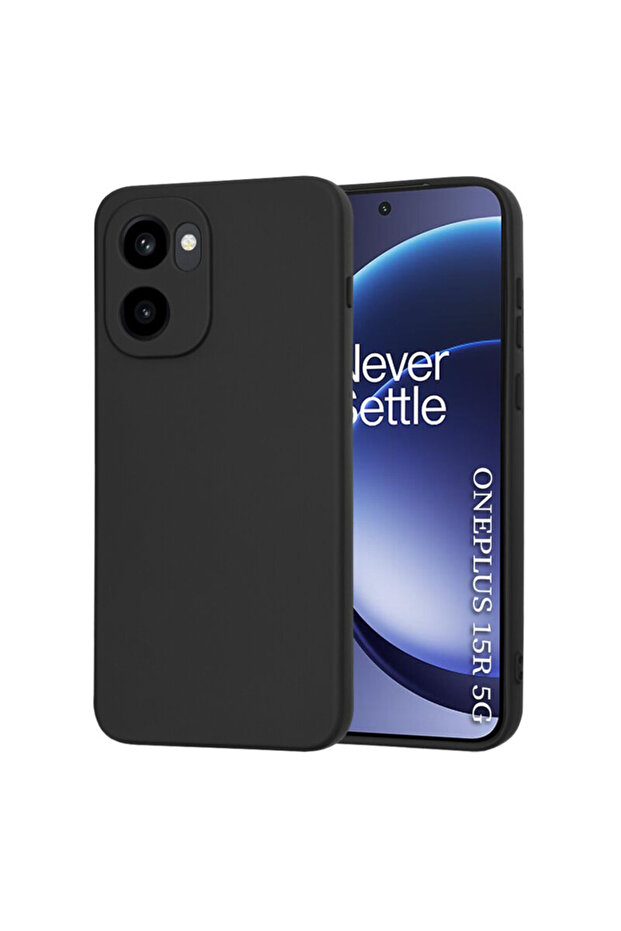 Silicone Case OnePlus 15R SoftFlex, Black - 1