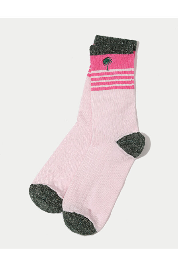 Desenli Kadın Çorap - 1