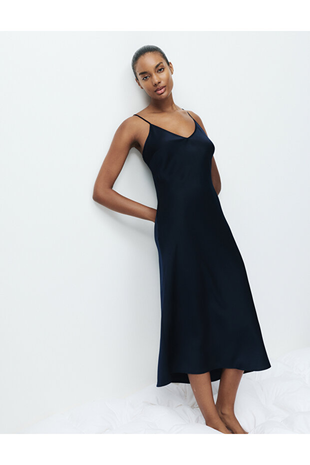 Dream Satin Uzun Gecelik - 3