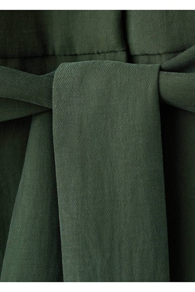 Halter yaka kemerli tulum - 7