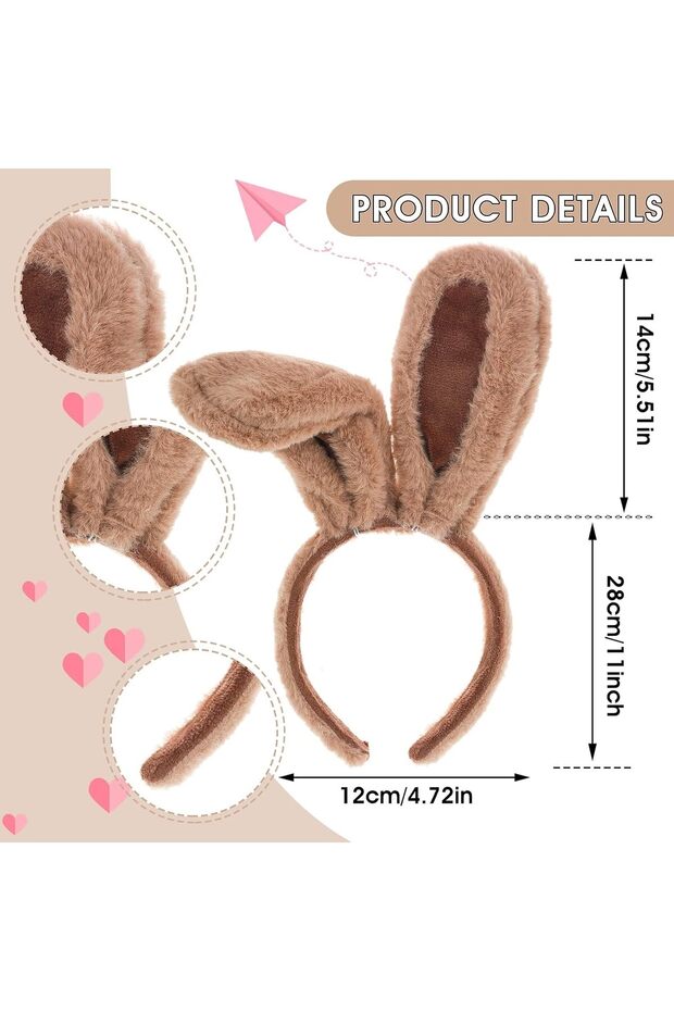 طوق رأس لطيف على شكل آذان أرنب لعيد الفصح - 7