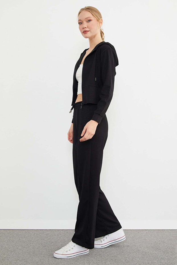 Basic Kapüşonlu Çimalı Modal Eşofman Takımı - 5