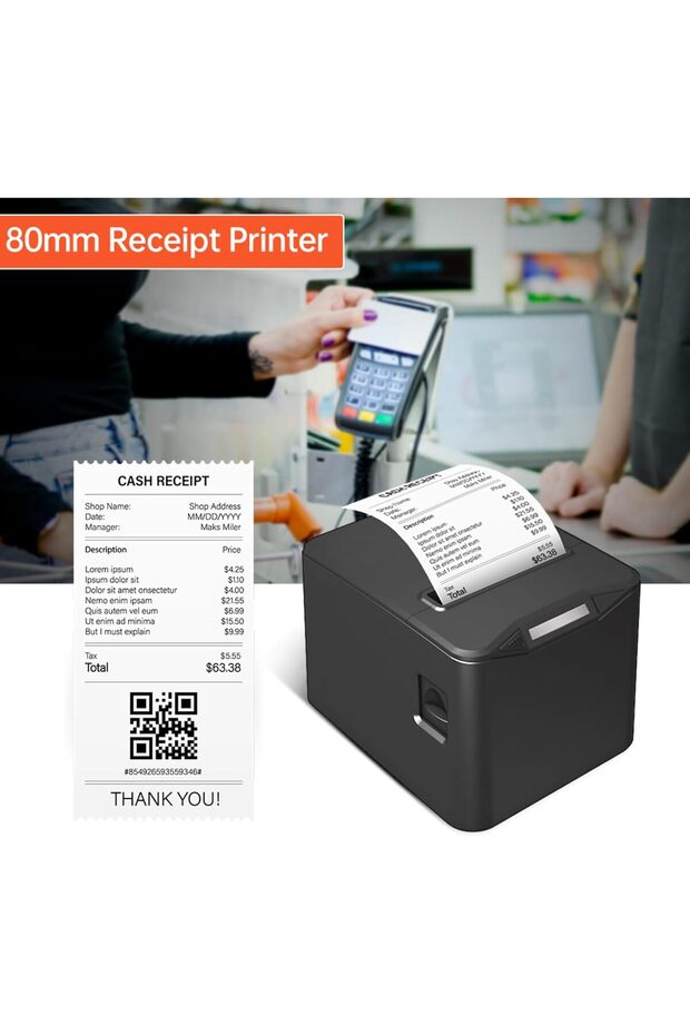 Receipt Printer 80 mm Thermal Printer - 7