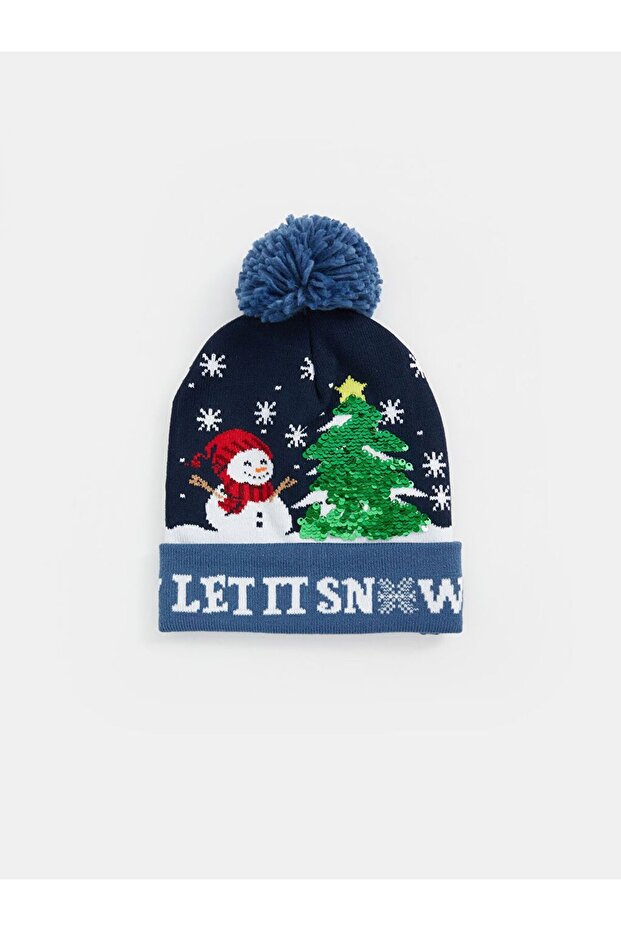 New Year's Themed Boy's Beret