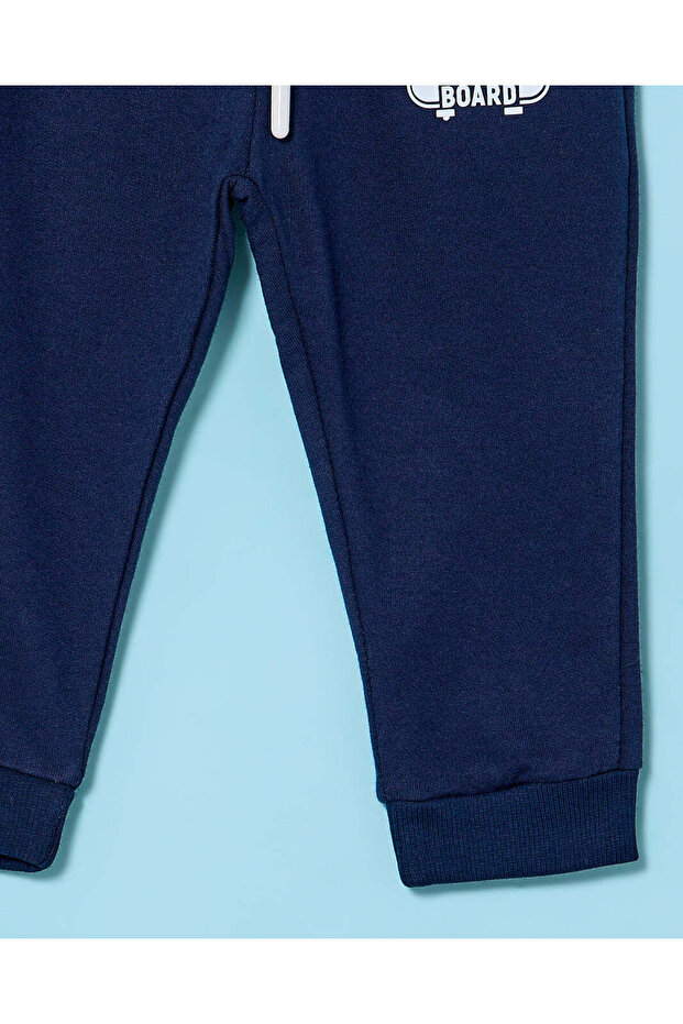 بنطال رياضي أساسي أزرق داكن للأولاد الرضع - 3