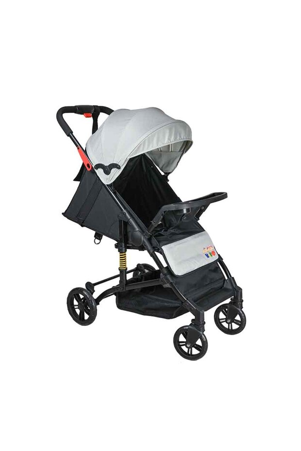 COMFORTABLE STROLLER 4WHEELS ( 0 M+ ) Gray