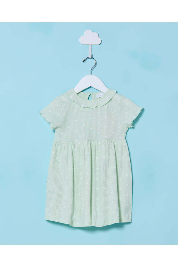Infant Girls Mint Print Dress