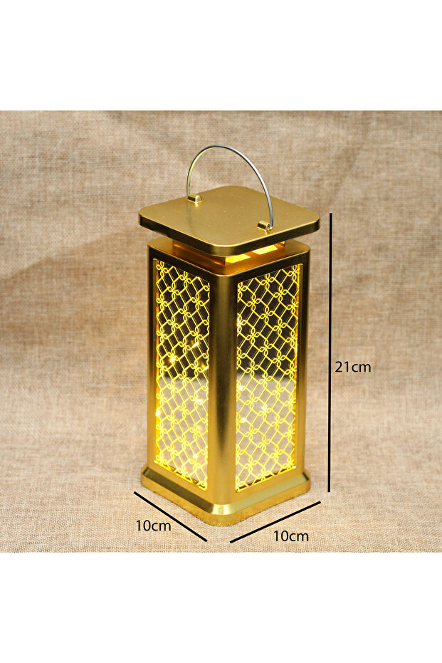 Golden Ramadan Lantern - 1