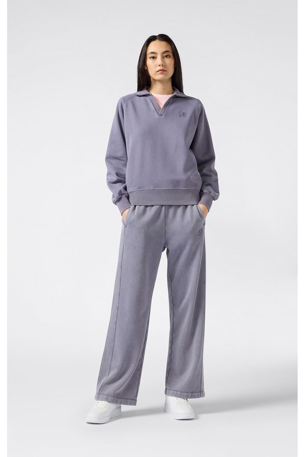 Wide Leg Pants Women's Purple Trousers - 118162-Vs099