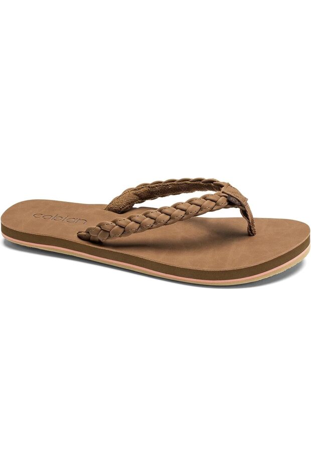 Braided Pacifica Soft Strap Beach Flip Flop Sandals for Women