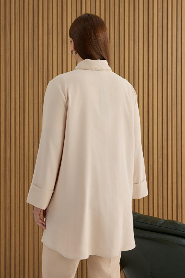 Taş Çoban Dikişli Modal Tunik - 6