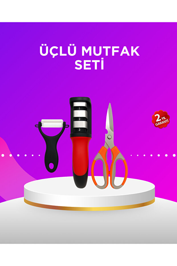 Multi-Purpose Kitchen Scissors Set – Stainless Steel and Ergonomic Design