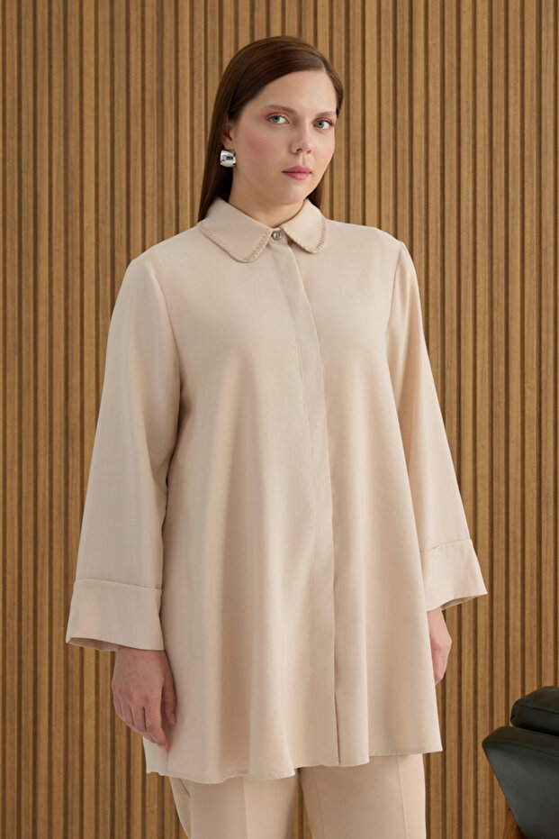 Taş Çoban Dikişli Modal Tunik - 3