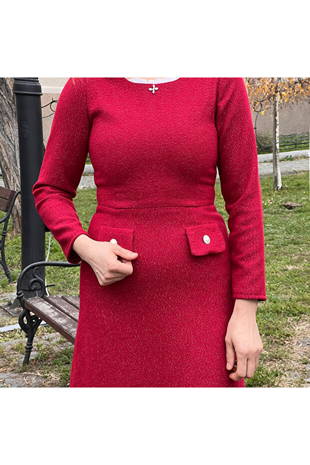 rochie Wistful red - 3