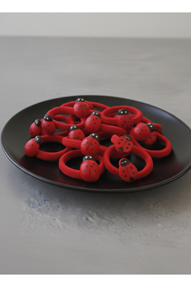 12 قطعة من مشابك الأعشاب الضارة المرنة باللون الأحمر - 2