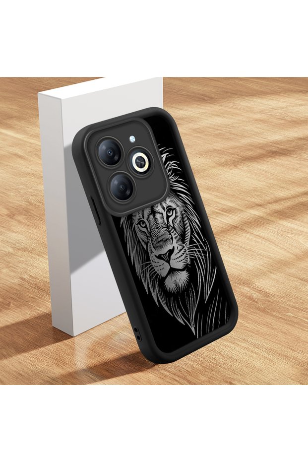 Tecno Spark 20/20C Compatible Soft Silicone Phone Case Anti-Fall Lion