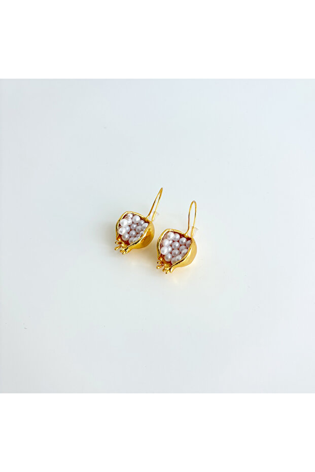 Pomeg White Steel Earring |   Steel Earrings