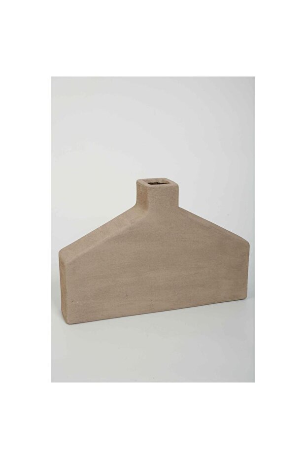 Lidya Terracotta Geometric Short Vase 34*7*23 cm Ak.Kk0026