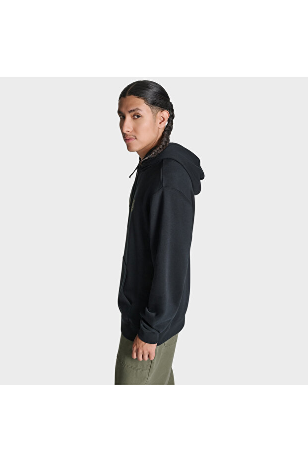 Script Pullover Hoodie Erkek Siyah Sweatshirt - 2