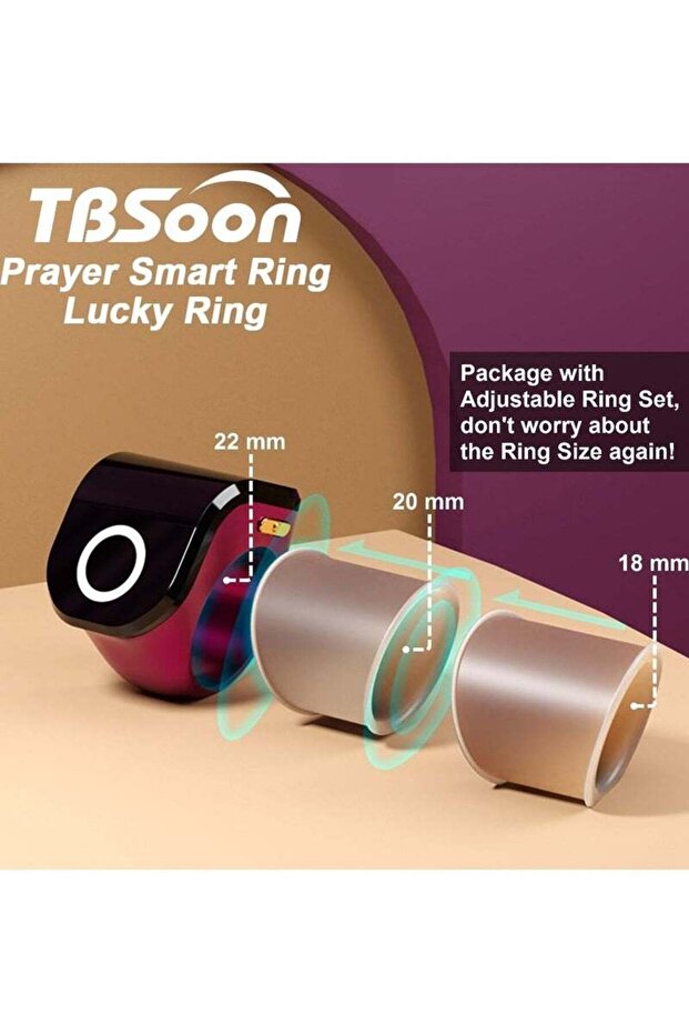 Large Screen Prayer Smart Ring - 4