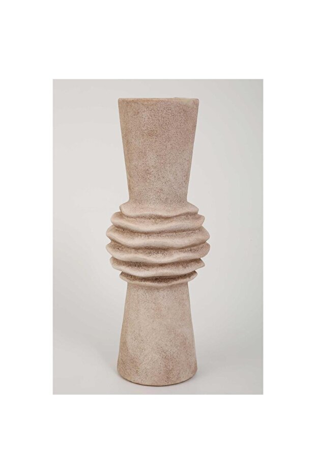 Lidya Terracotta Twisted Vase 13*13*35.5 cm Ak.Kk0004