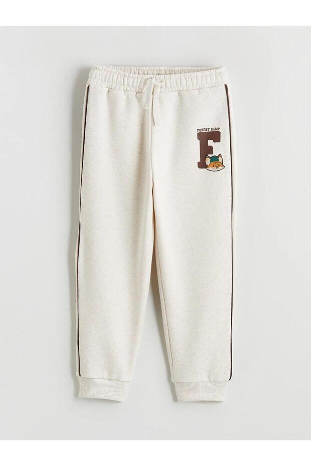 Printed Boys' Thick Jogger Sweatpants (W5)
