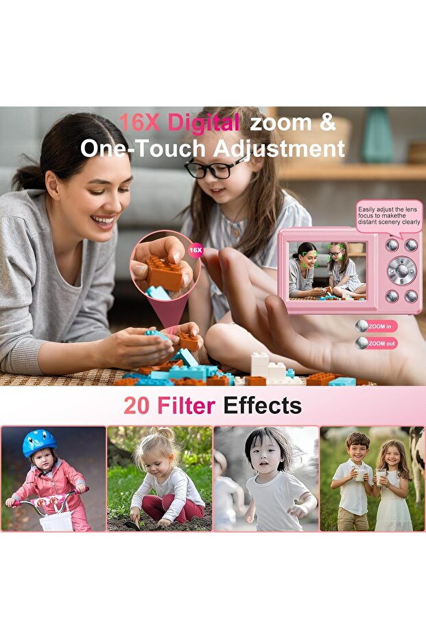 كاميرا رقمية، كاميرا بشاشة مزدوجة، كاميرا سيلفي محمولة، كاميرات تصوير فيديو للمبتدئين - 3