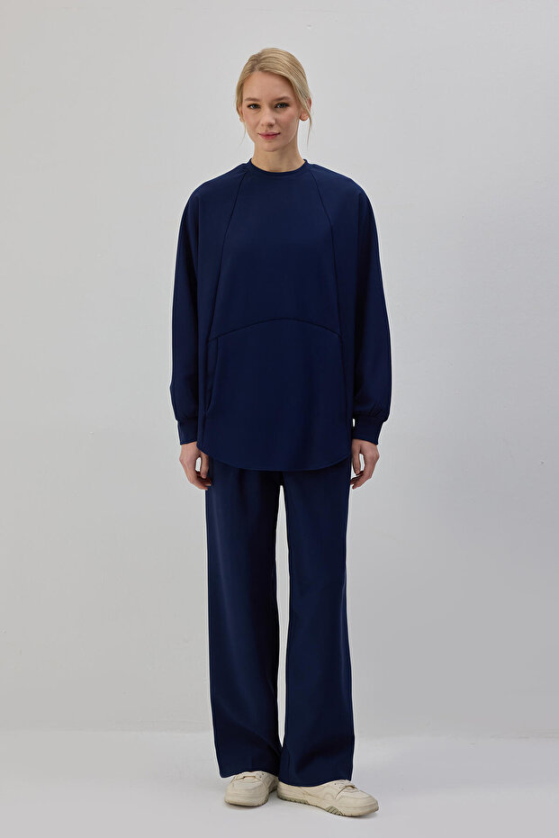 CREPE TUNIC WITH POCKET