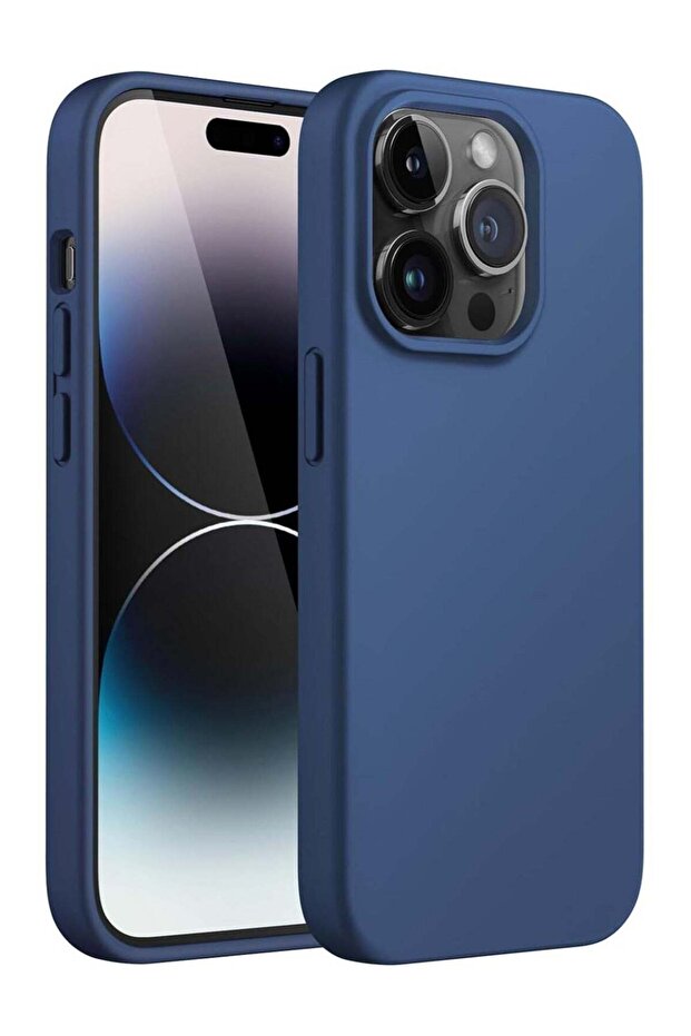 Silicone Case for iPhone 14 Pro Max Silky Soft Touch Full-Body Protective Phone Case, Anti-Scratch S