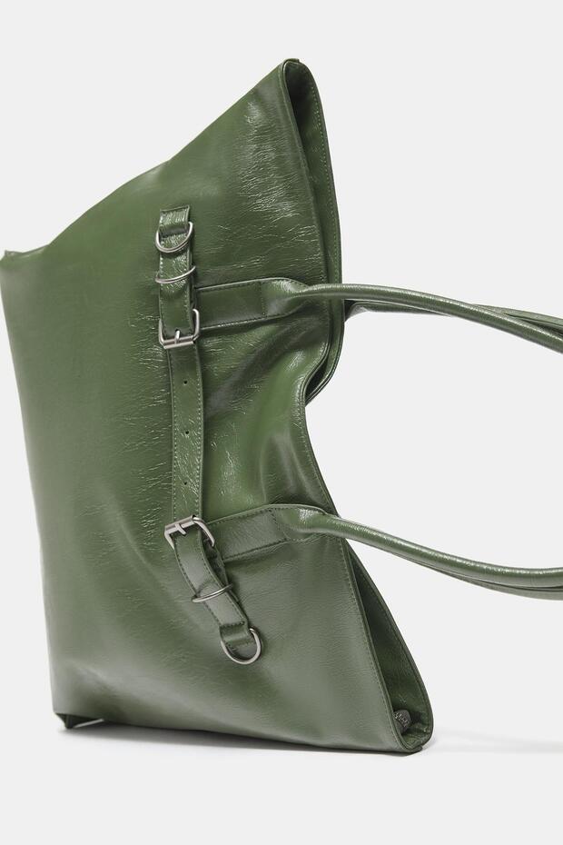 Tokalı shopper çanta - 4