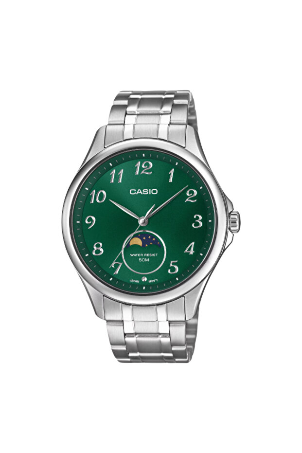 Men's Analog Green Dial Watch - MTP-M110D-3AVDF